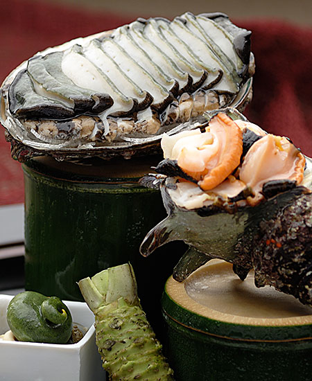 Abalone and Turban Shell Sashimi